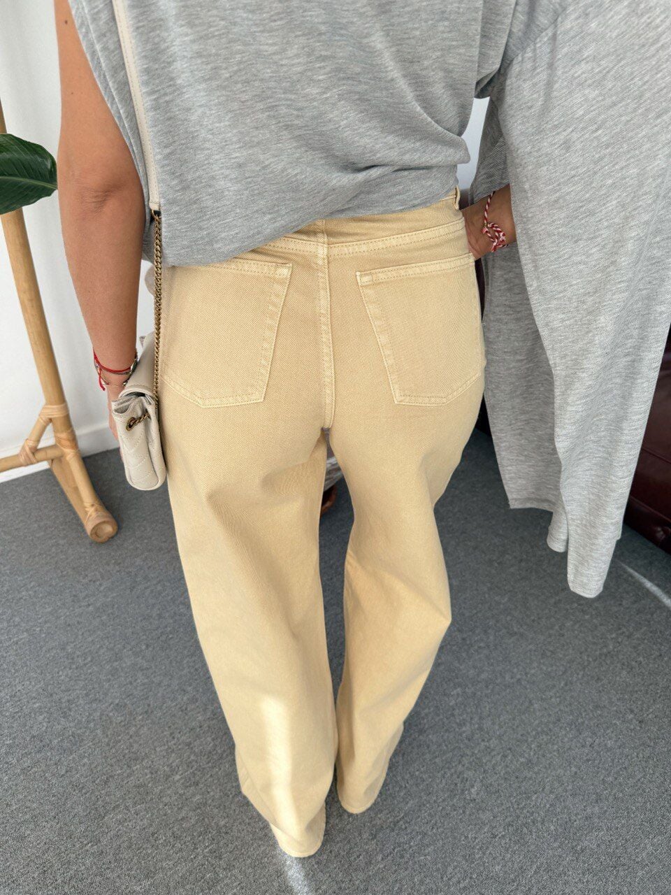 SARI WIDE LEG DENIM PANTOLON