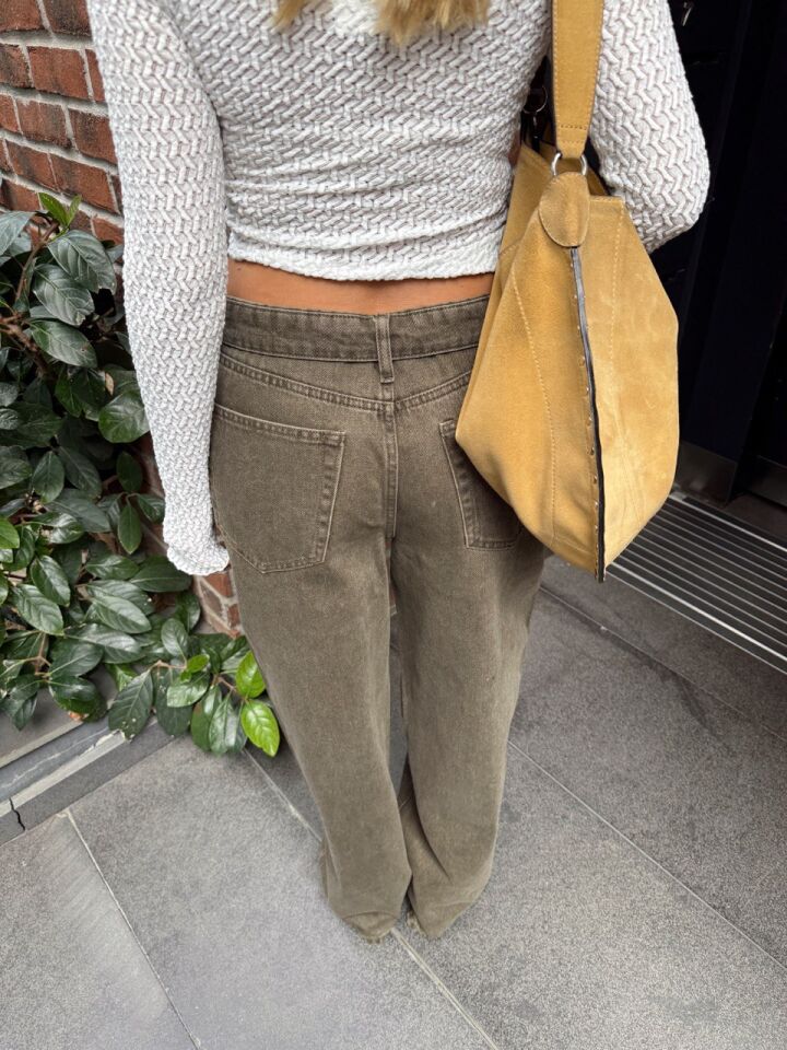 HAKİ BEL DETAY JEAN 29