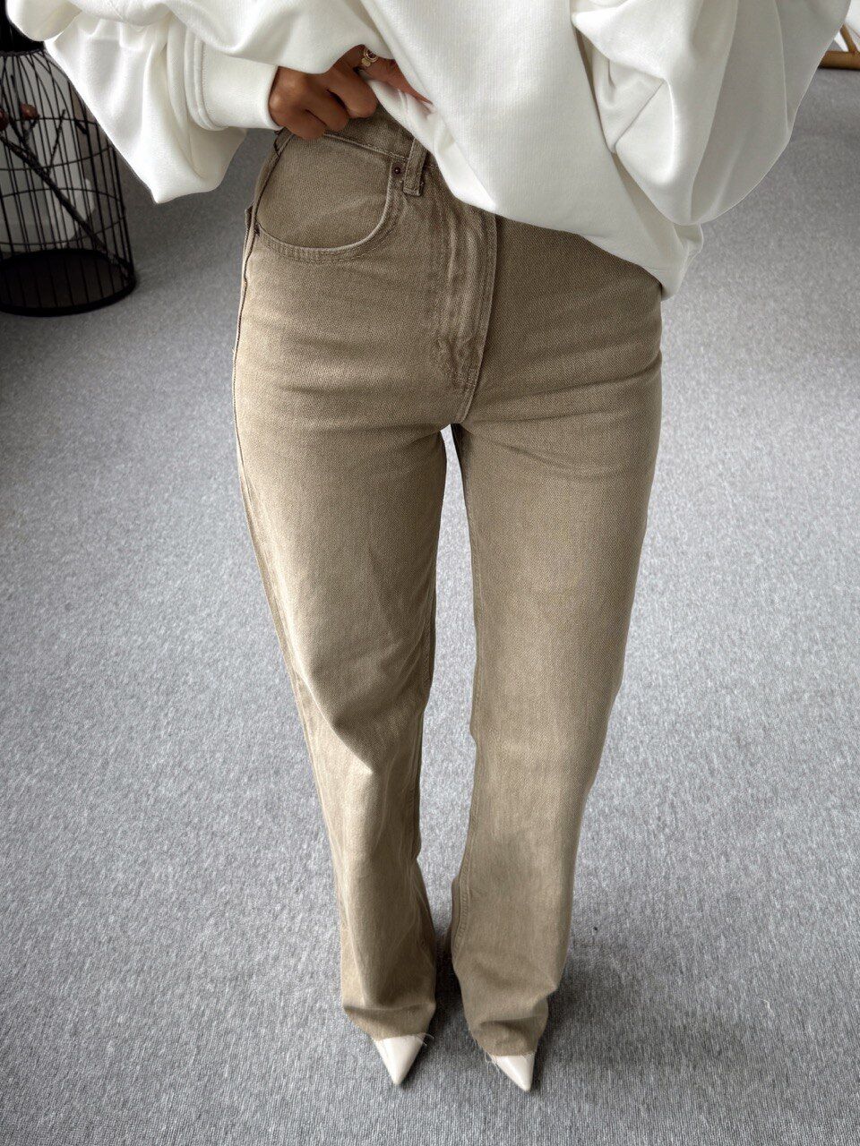 BEJ DENIM PALAZZO JEAN