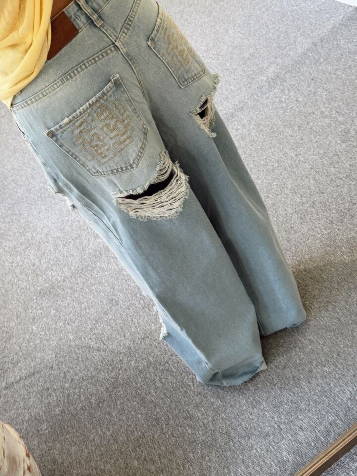 MAVİ RİPPED BAGGY JEAN