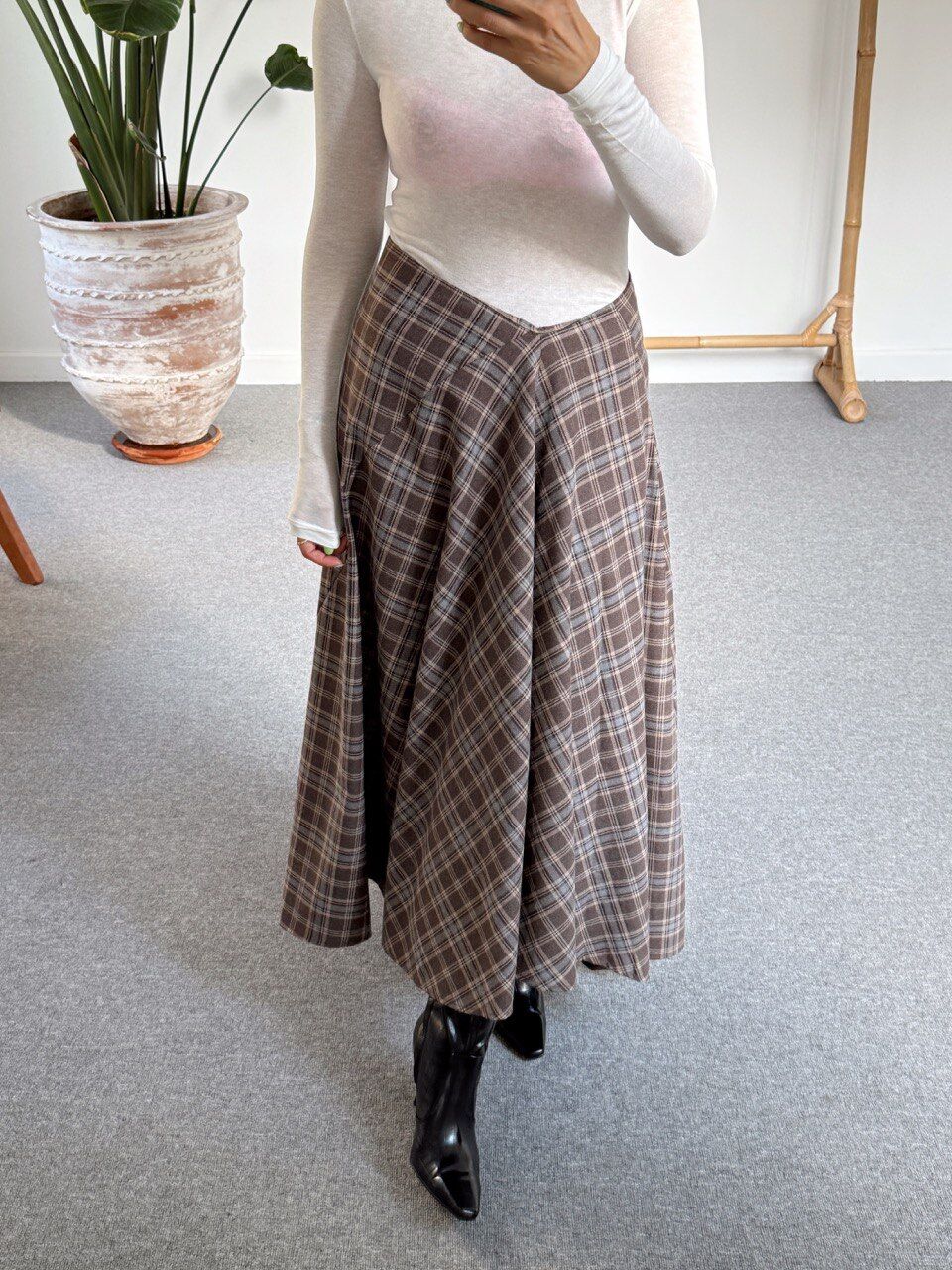 ASİMETRİK KAHVE EKOSE ETEK