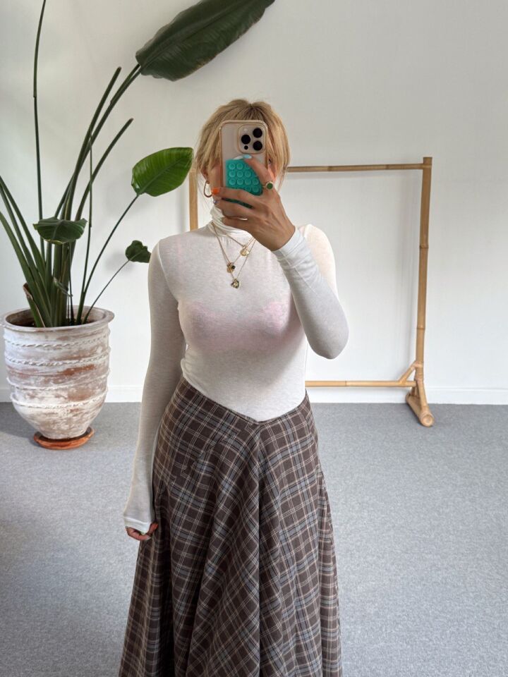 BEYAZ BALIKÇI YAKA MODAL BASIC XS