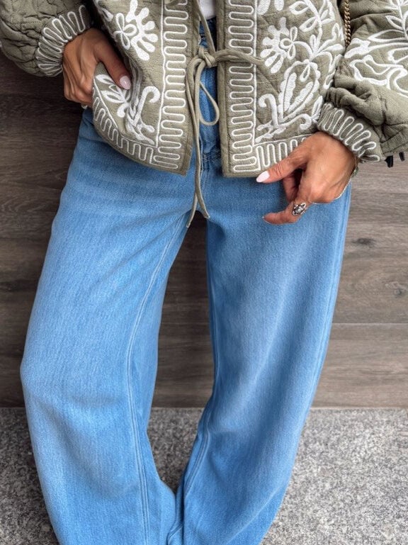 AÇIK MAVİ BOL PAÇA JEAN