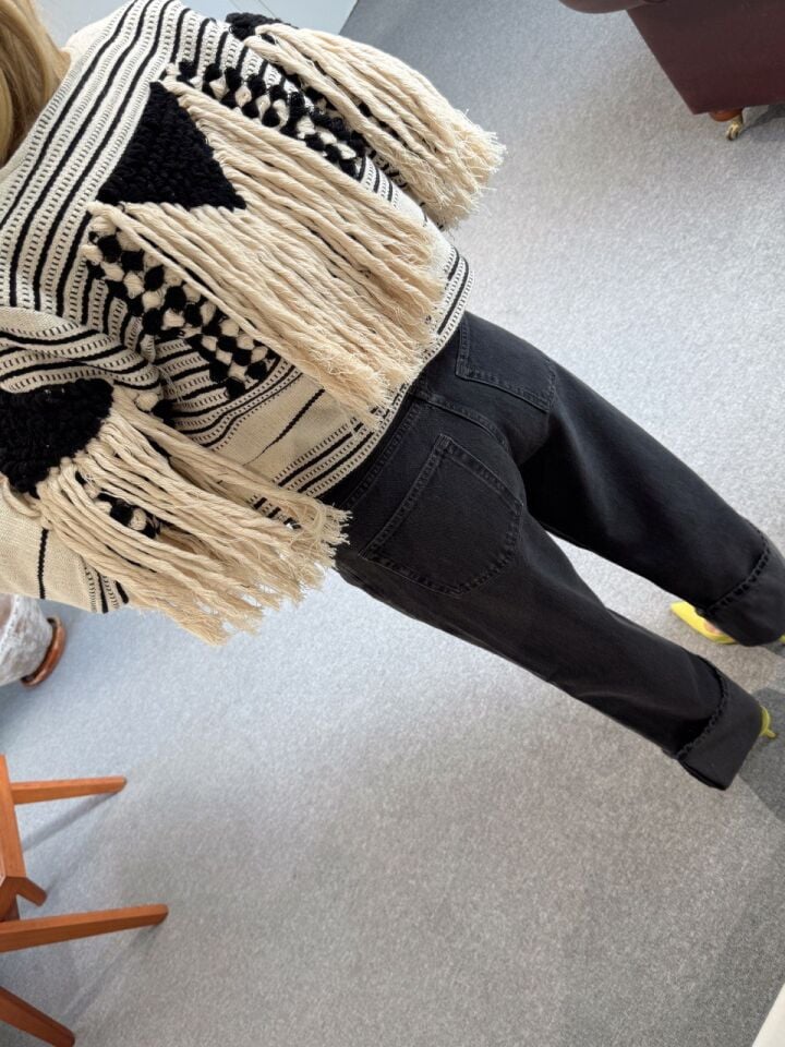 ETNİK PÜSKÜL DETAY İTHAL CEKET