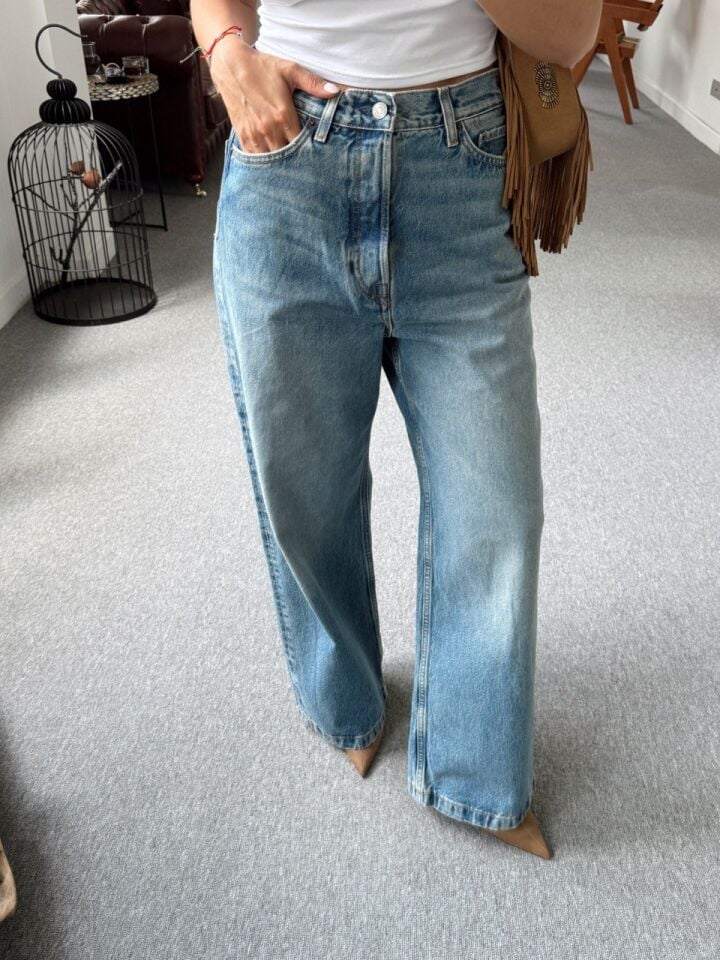 MAVİ TAPERED DENIM PANTOLON