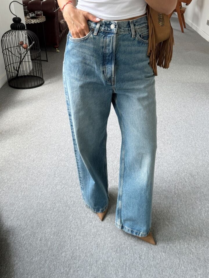 MAVİ TAPERED DENIM PANTOLON