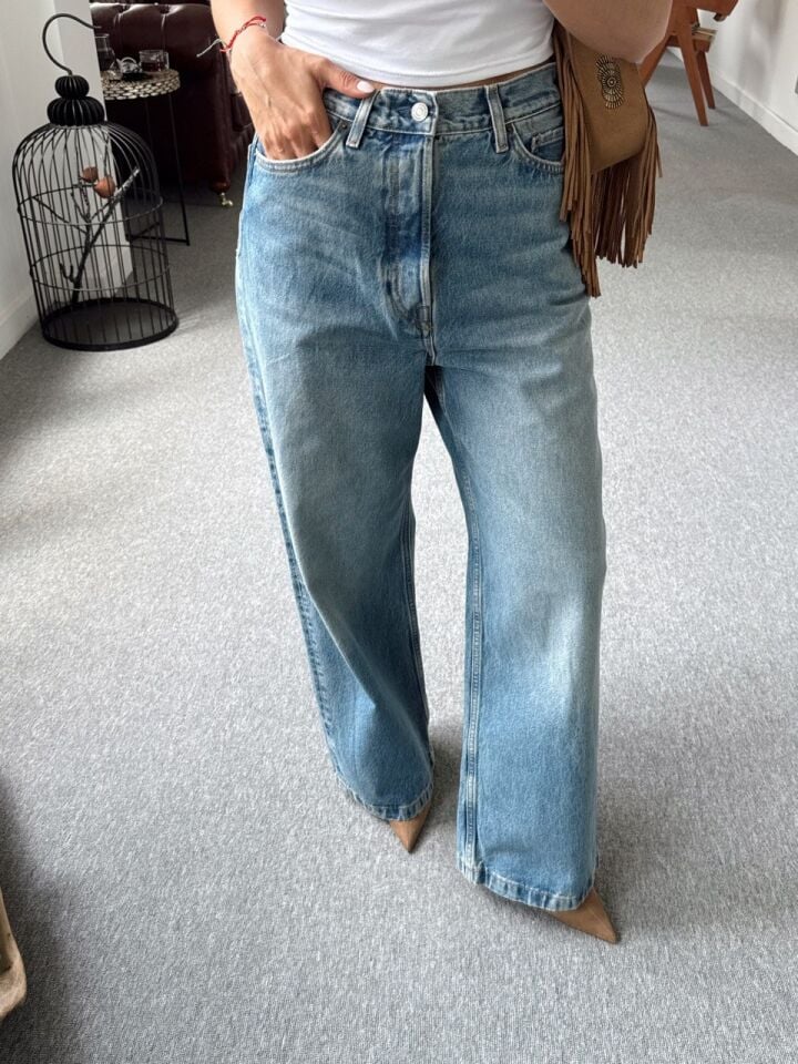 MAVİ TAPERED DENIM PANTOLON