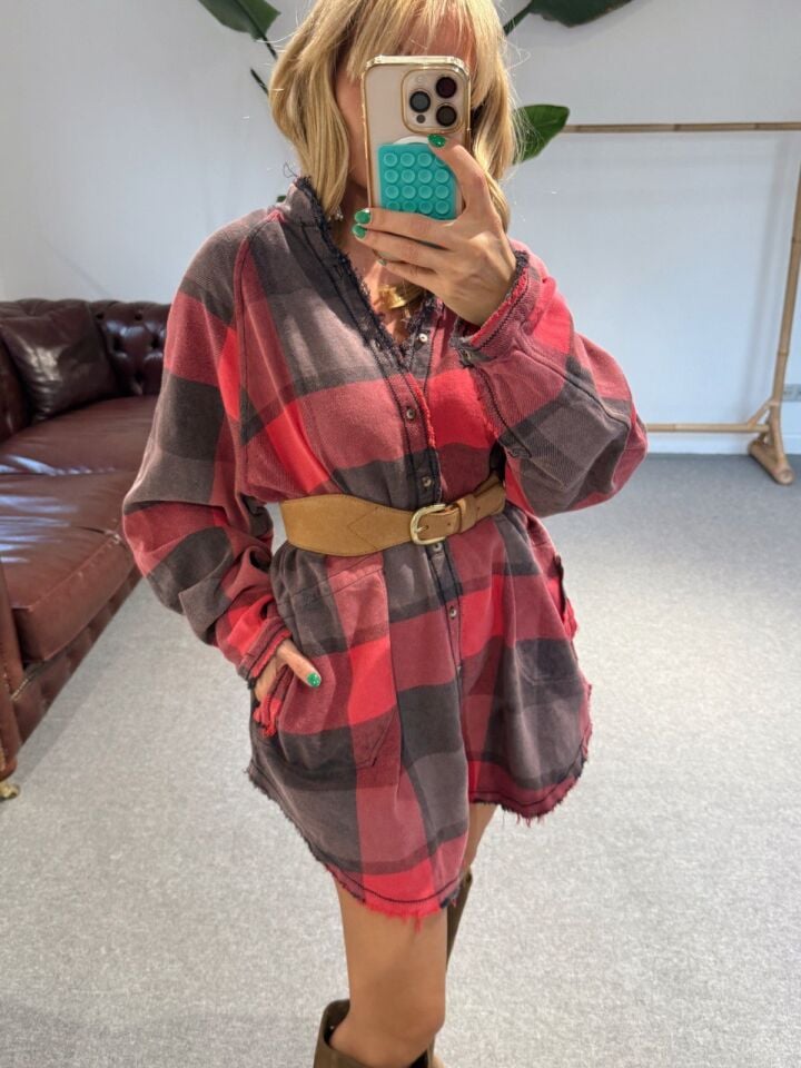 FUŞYA EKOSELİ İTHAL TUNİK GÖMLEK