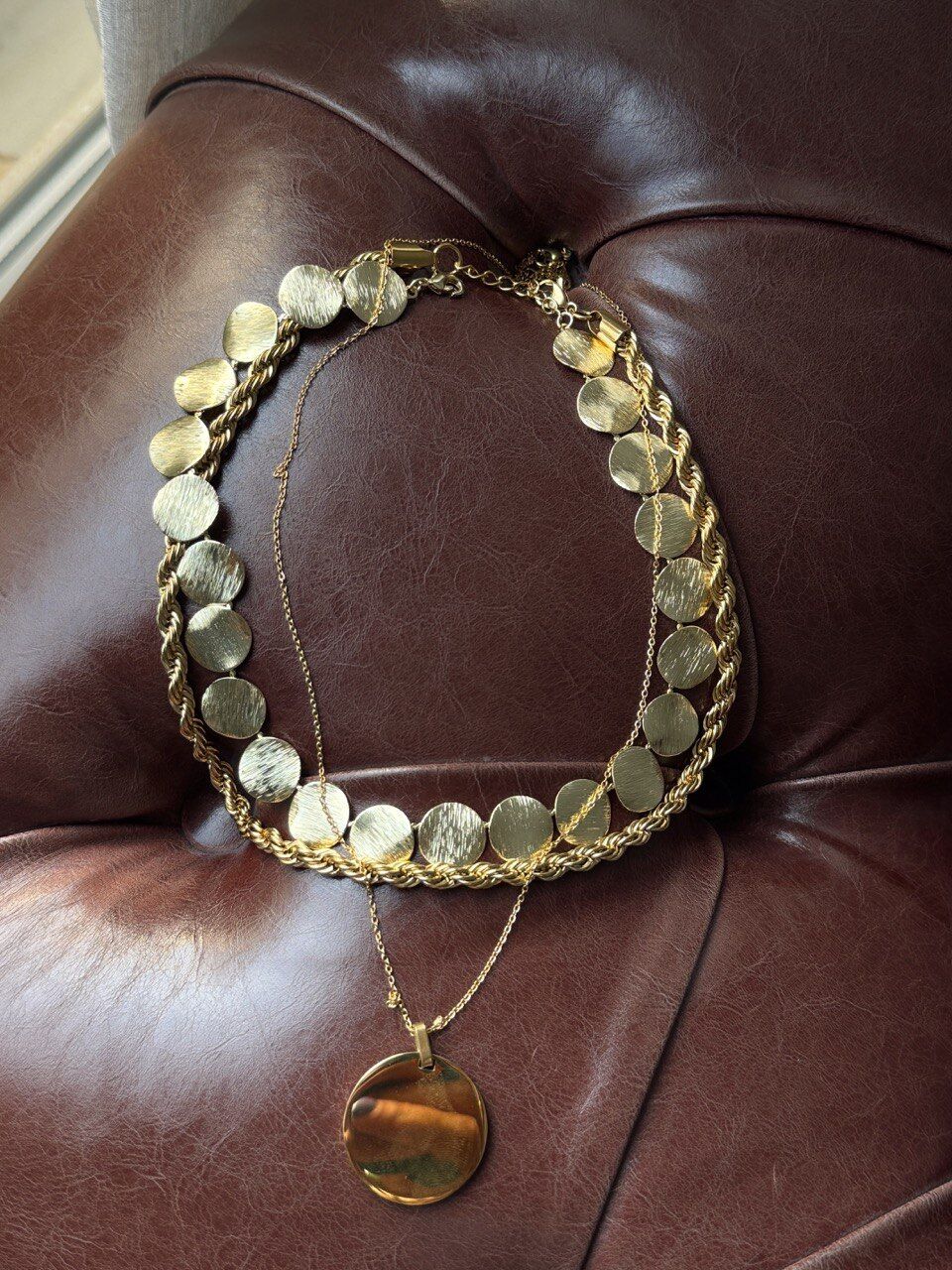 VİNTAGE SIRALI PLAKA KOLYE