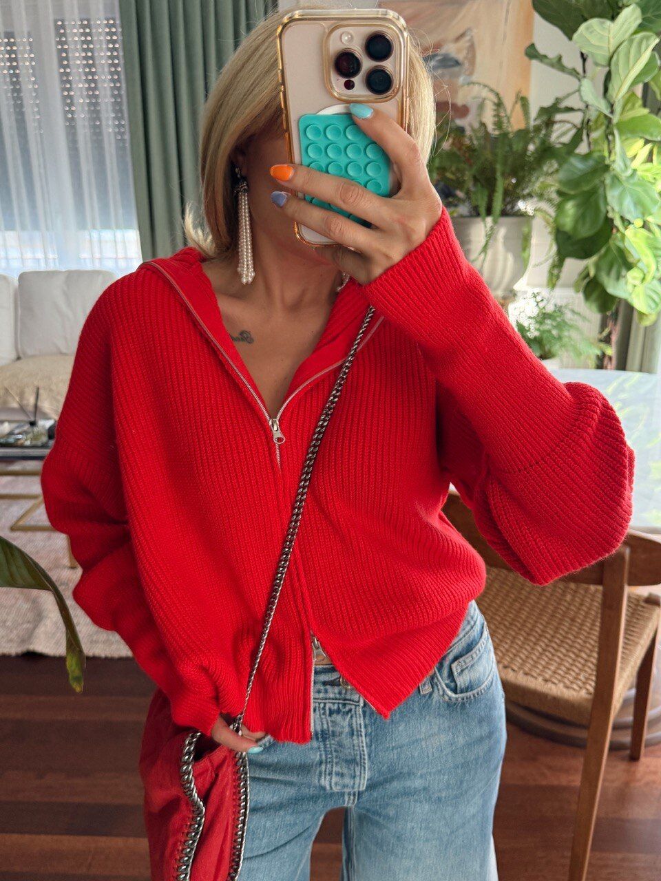 KIRMIZI FERMUARLI HIRKA