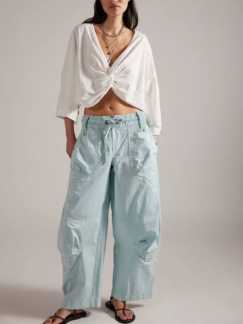 TURKUAZ KANVAS İTHAL KARGO PANTOLON