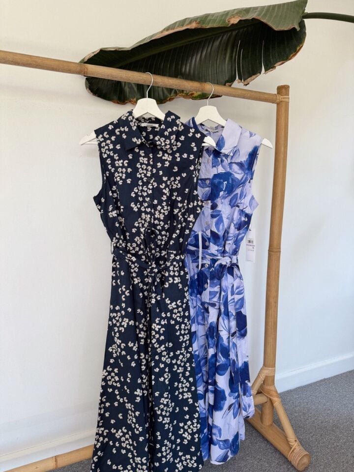 MİNİMAL ÇİÇEK DESENLİ İTHAL GÖMLEK ELBİSE