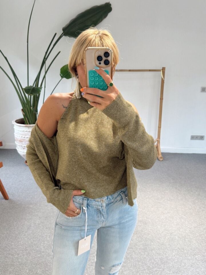 YEŞİL BODY DETAYLI HIRKA