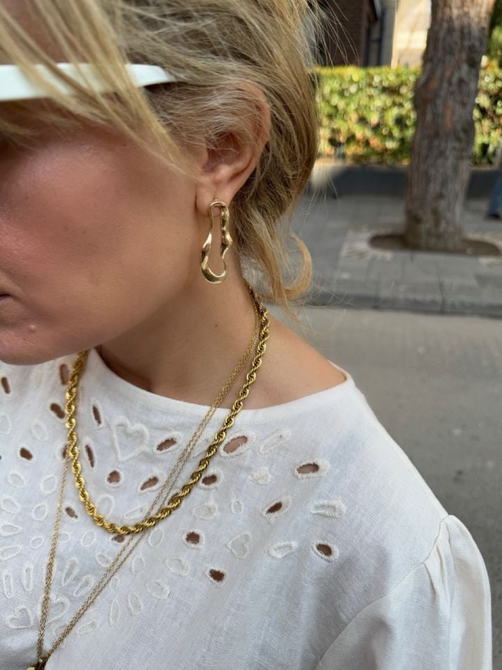 GOLD ÇELİK KÜPE