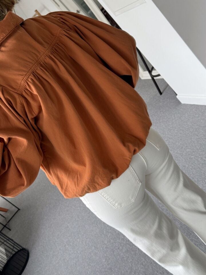 KİREMİT PİLİ DETAY BOMBER CEKET