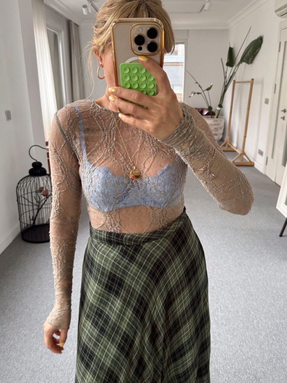 HAKİ DANTEL BODYSUİT