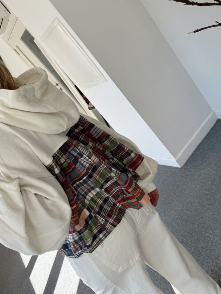 PATCHWORK DETAY İTHAL SWEATSHIRT