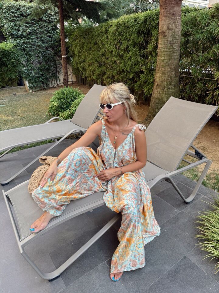 TURUNCU ŞAL DESEN İTHAL TULUM