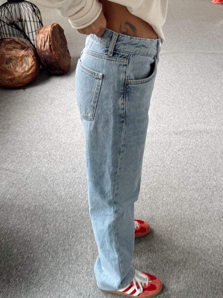 AÇIK MAVI MOM JEAN