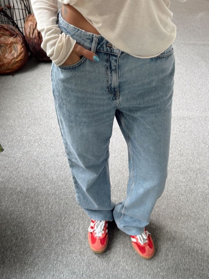 AÇIK MAVI MOM JEAN