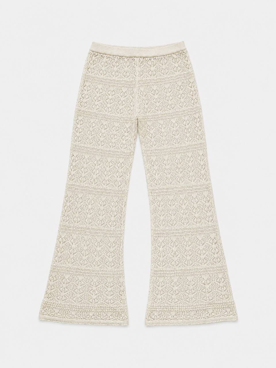 KREM TRİKO PANTOLON
