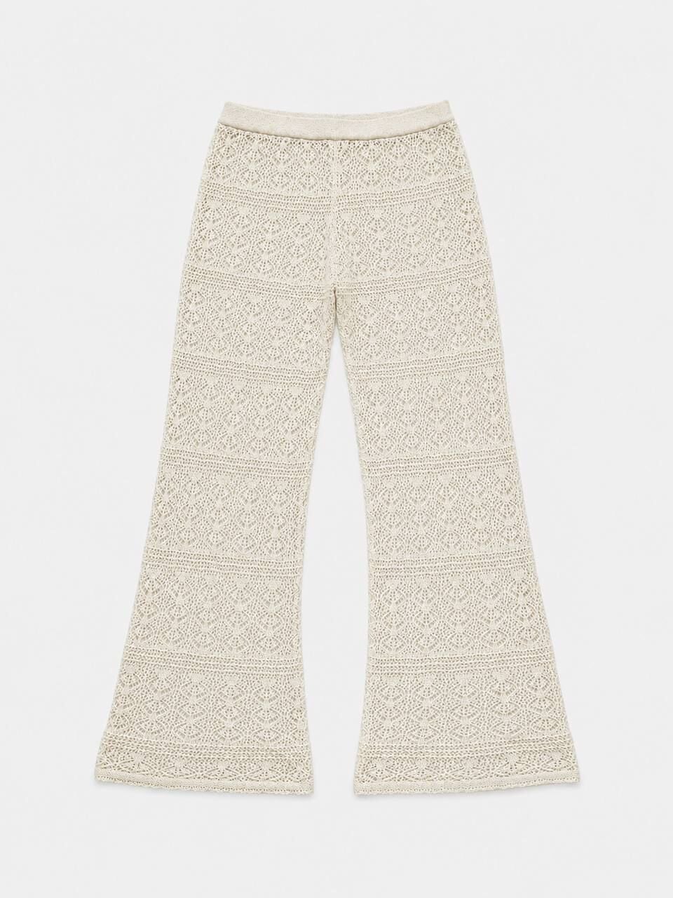 KREM TRİKO PANTOLON