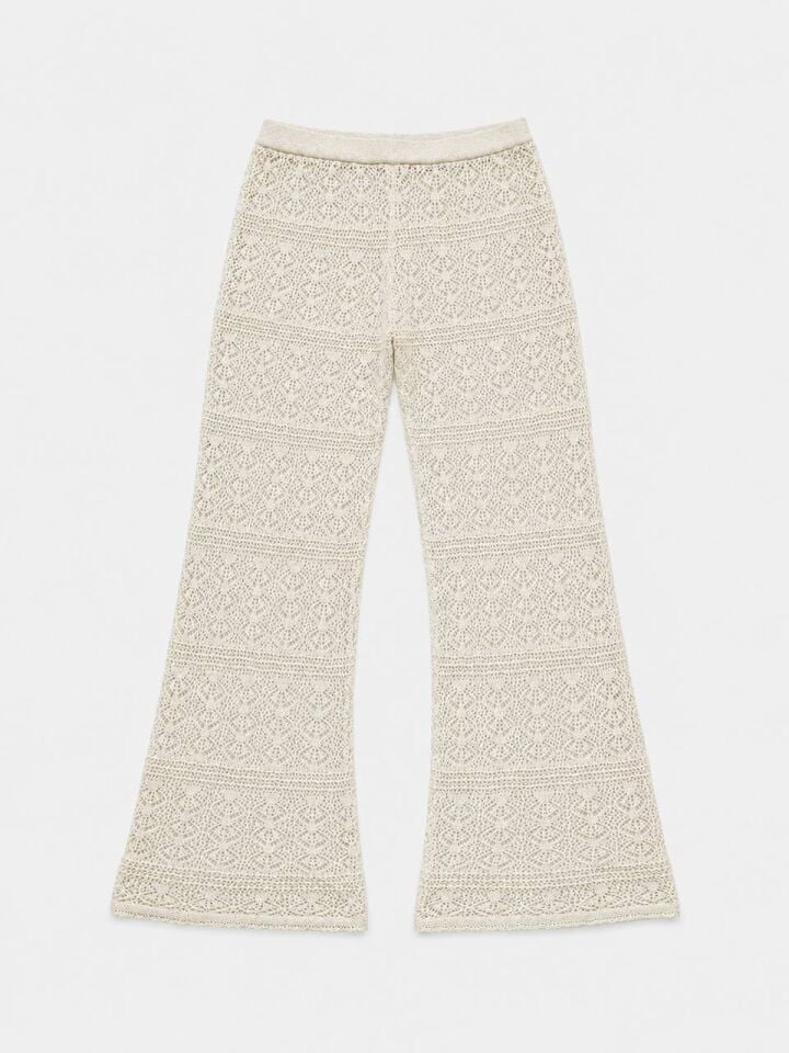 KREM TRİKO PANTOLON