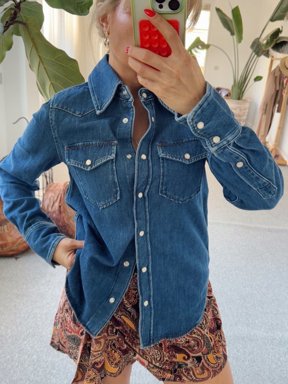 KOYU MAVİ FİT GÖMLEK