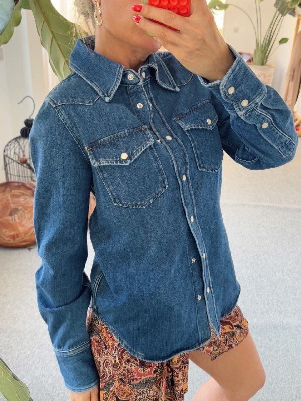 KOYU MAVİ FİT GÖMLEK